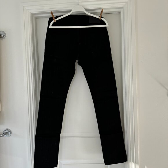 NWOT Deus Ex Machina Black Mens Messendon Selvage Denim Jeans - Picture 2 of 4